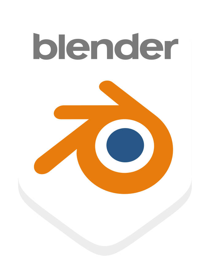blender community badge white
